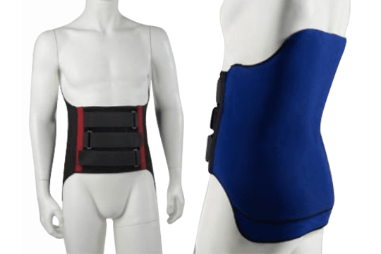 Corset moulé sur mesure, réalisé en tissu et résine polyuréthane